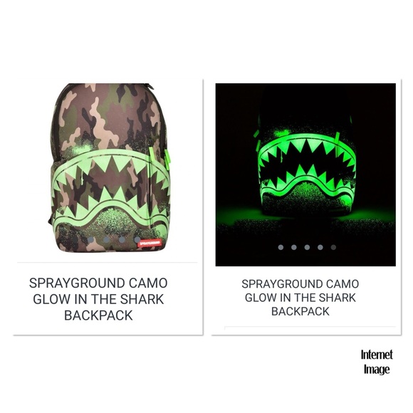 Sprayground - Camo Print/ Glow in the Dark Backpack - Picture 13 of 15
